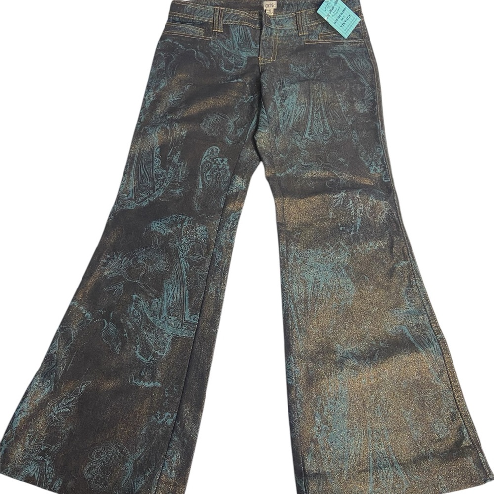 Flared Jeans with Intricate Pattern